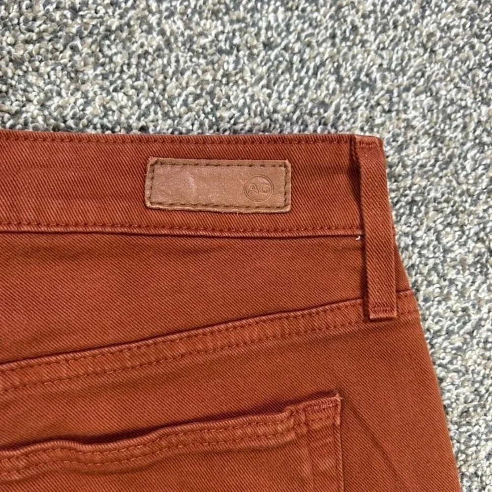 AG Adriano Goldschmied Farrah Boot Crop High‎ Rise Jeans Womens 28 Rust Brown